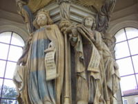 Claus Sluter, David and a prophet from the Well of Moses.