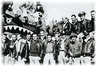 Flying Tigers, American volunteers in war-torn WWII Japanese occupied-China from 1942-1944