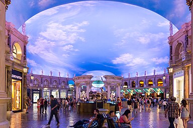Forum Shops in Caesars Palace, Las Vegas, US, by Marnell Corrao Associates, 1992[132]
