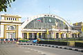 The main façade of the station