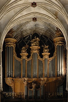 Great organ in the church of Saint-Séverin, Paris