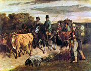 Gustave Courbet, Farmers of Flagey on the Return from the Market, 1850, oil on canvas, 208.5 × 275.5 cm.