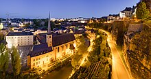 Luxembourg-Grund with walls