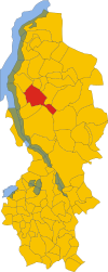 Location in the province of Lecco