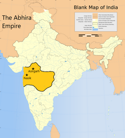 The Abhiras during the reign of Ishwarsena.[1][2]