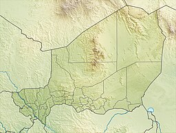 Location of Lake Chad in Chad.