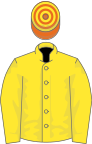Yellow, Orange and Yellow hooped cap