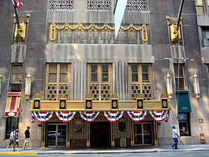 Entrance of the Waldorf Astoria Hotel (1929)
