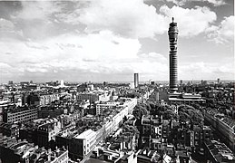 BT Tower under construction in the 1960s