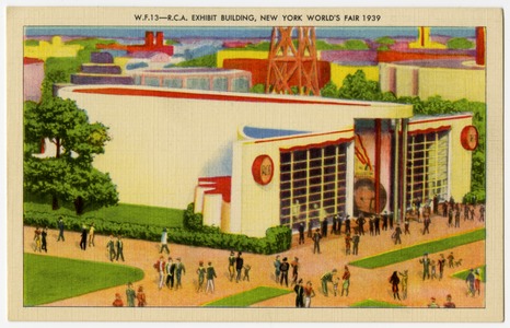 The RCA Pavilion featured early public television broadcasts