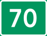 National Road 70 shield