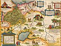 "RVSSIA". Карта Ортелия, 1575 г.