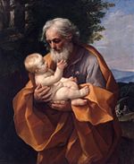 Saint Joseph with Infant Jesus, by Guido Reni, c. 1635