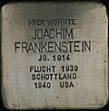 Stolperstein für Joachim Frankenstein (Kaiser-Wilhelm-Ring 24)