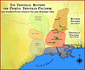 Image 33Map showing the geographic extent of the Baytown, Coastal Troyville and Troyville cultures (from History of Louisiana)