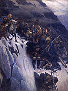 Suvorov crossing the pass in 1799