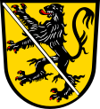 Das Herzogenauracher Stadtwappen; der Bamberger Löwe