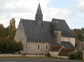 The church of Saint-Gilles, in Ferrière-sur-Beaulieu