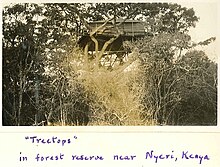 The first structure, photographed in 1935