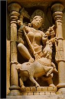 Durga on the Jagat temple