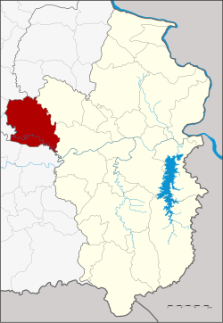 Karte von Ubon Ratchathani, Thailand, mit Khueang Nai