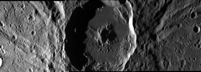 Mosaic of MESSENGER images