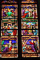 Stained glass window in the Church of Saint-Just