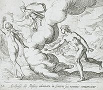 Arethusa Chased by Alpheus by Wilhelm Janson and Antonio Tempesta (1606)