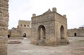 Ateshgah of Baku. Many pre-Islamic chartaqis were part of a fire temple