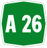 Autostrada A26 shield}}