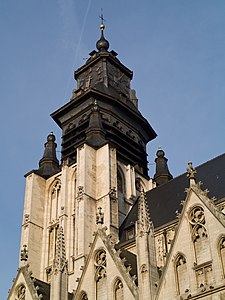 Closeup of the bell tower