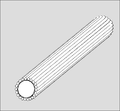 Rods arranged on mandrel prior to welding (single layer shown)