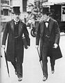 The "Terrible Twins" David Lloyd George and Winston Churchill (1907) during the peak of their "radical phase" as social reformers