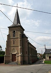 The church in Crouy-Saint-Pierre
