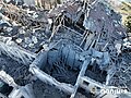 The building in Pokrovsk after Russian strike