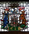 The arms on a window in the City Chambers