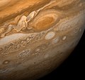 Image 96Voyager 1 passing by Jupiter's Great Red Spot February 25, 1979 (from 1970s)