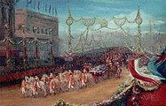 Queen Victoria's Diamond Jubilee procession passing over London Bridge, 1897 by Helen Thornycroft