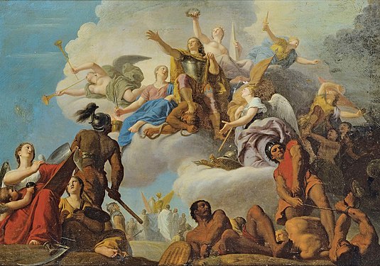 The Battle of Almança or The Battle of Villaviciosa, study by Henri de Favanne for the Grande Galerie (private collection)[10]
