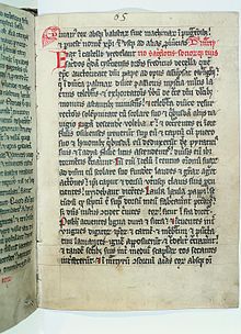 A page from a copy of the Henry of Latvia manuscript, compiled around 1229