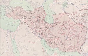 The Ilkhanate under Ghazan, It was at it's greatest extent under Hulegu Khan[2]