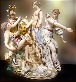 Judgement of Paris from Naples porcelain factory, c. 1801