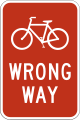 R5-1b Wrong way for bicycles