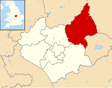 Shown within Leicestershire.