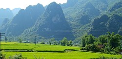 Cai Kinh mountain range and Chi Lăng fields