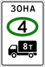 5.37 Zone with restriction of ecological class of trucks