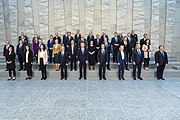 Secretary Blinken with NATO Foreign Ministers in Brussels, Belgium, March 2022