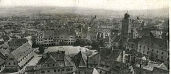 Panoramic view of Sibiu in 1928.