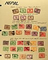 Selection of 1907–1935 Pashupati stamps