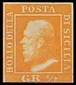 Stamp for Sicily in the Kingdom of the Two Sicilies, 1859